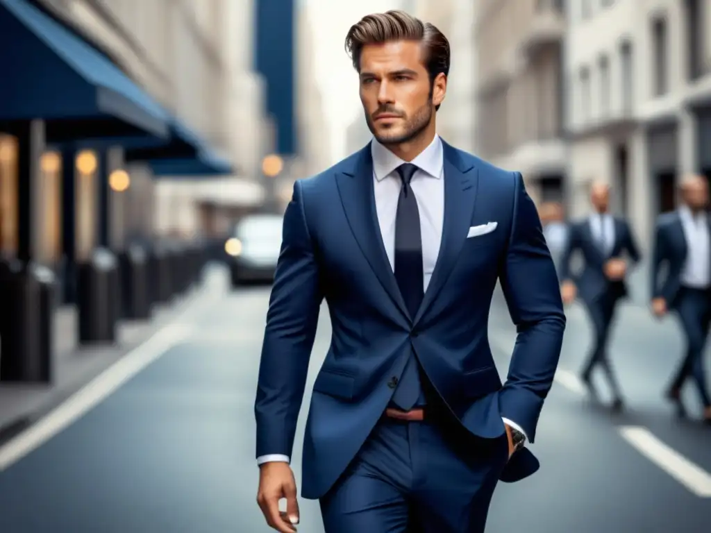 Hombre moderno en la ciudad, estilo elegante y tendencias globales