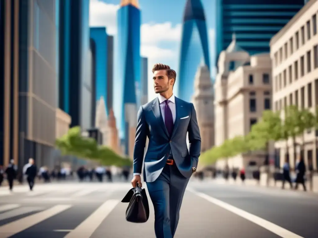 Hombre elegante en traje, moda hombres poco tiempo