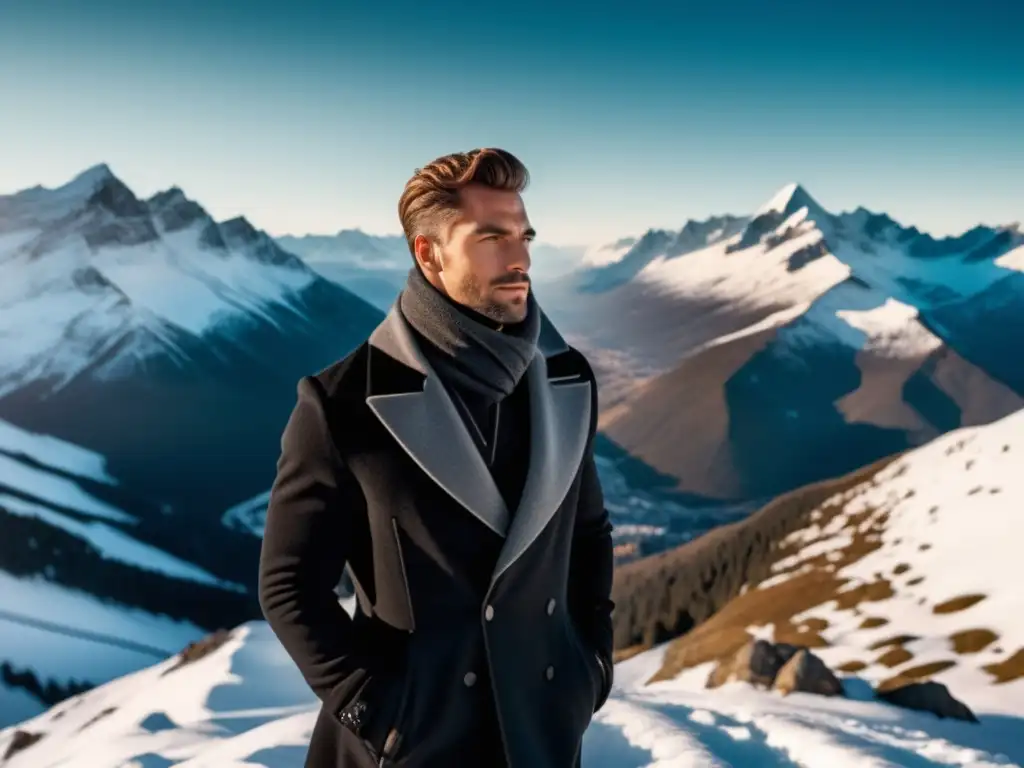 Elegancia en la montaña Hombre elegante en la montaña: Consejos de moda para hombres en la montaña