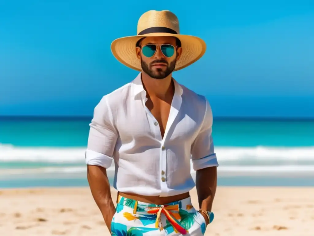 Guía estilo playa hombres: hombre moderno playa, ropa elegante, accesorios, mochila funcional