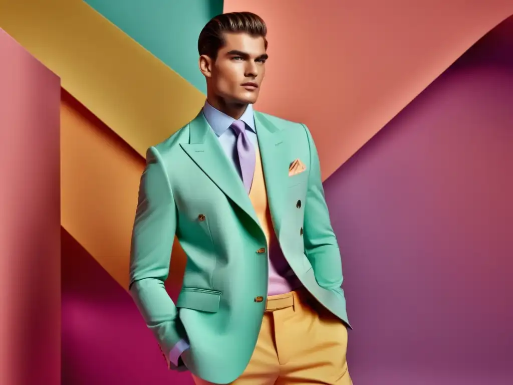 Influencia colores pastel moda masculina