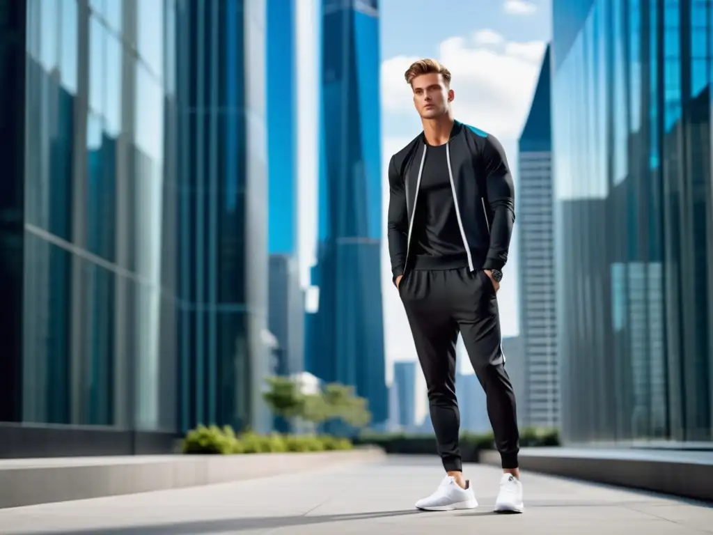 Activewear masculino para el confort y estilo en ambiente urbano