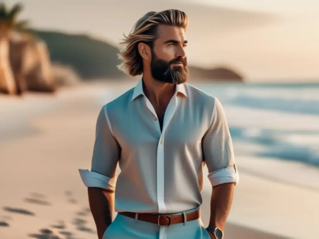 Hombre moderno en la playa: Guía de estilo para vestir en la playa para hombres