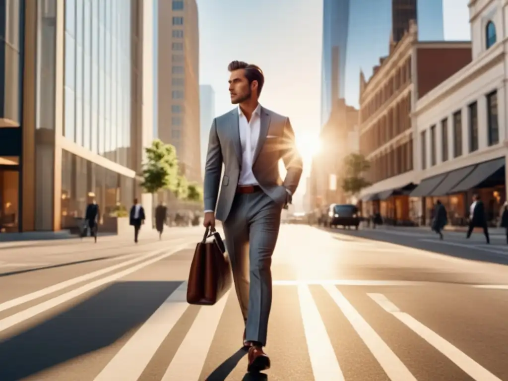 Hombre moderno explorando la ciudad Estilo hombre moderno viaje ciudad