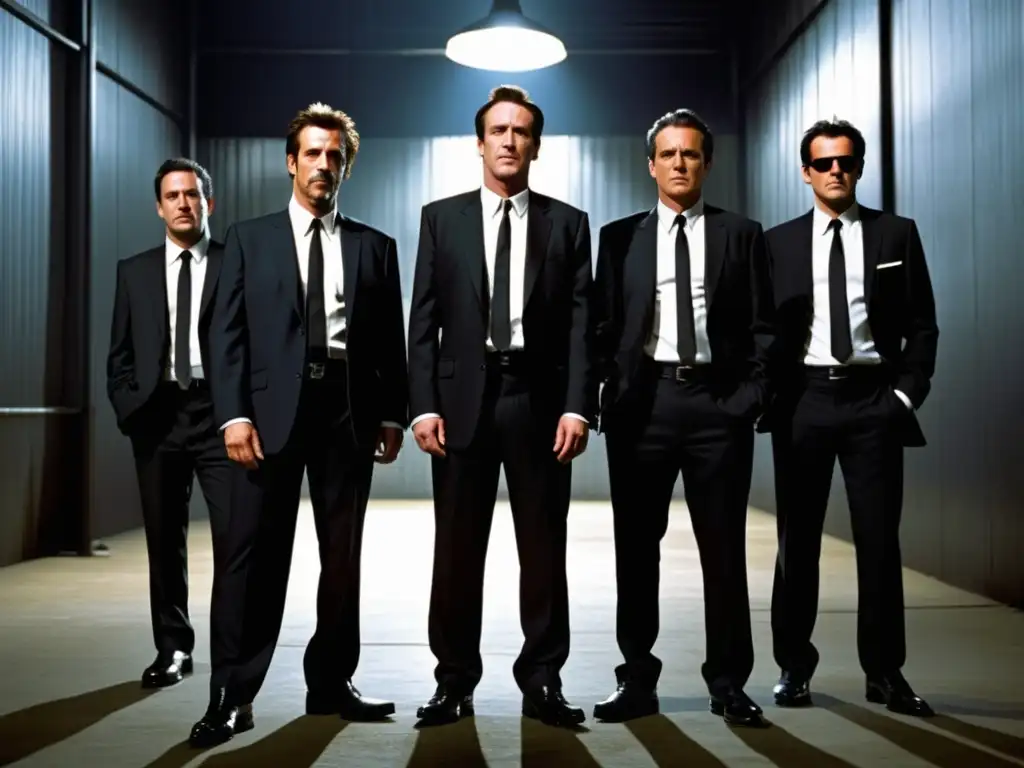 Estilo moda hombres traje negro en Reservoir Dogs