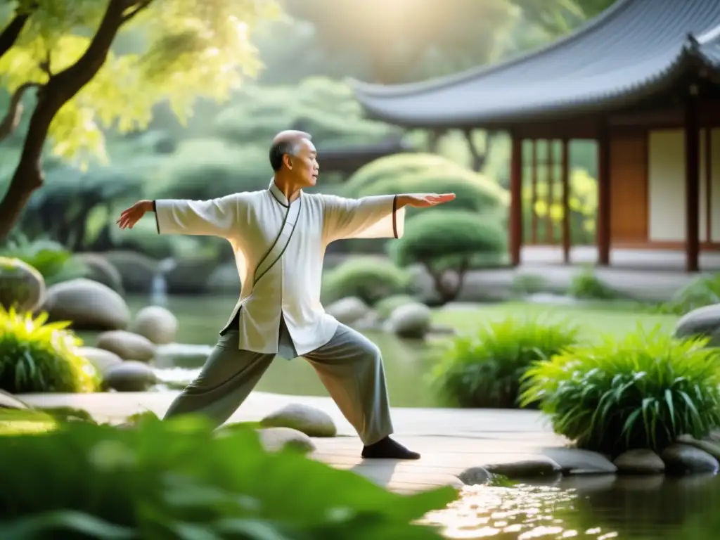 Beneficios del Tai Chi para hombres: Guía anti estrés en un entorno sereno