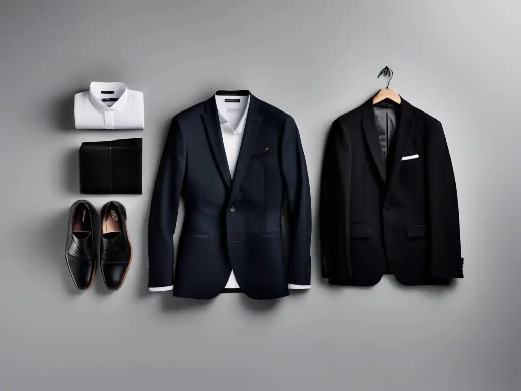 Consejos para viajar ligero con estilo: Outfit de viaje elegante y minimalista con blazer, jeans oscuros, camisa blanca y accesorios sofisticados