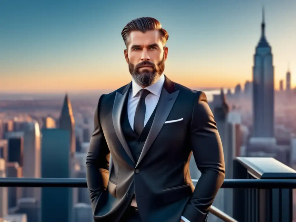 Consejos para fotos masculinas elegantes: hombre sofisticado captando la esencia de la ciudad con elegancia y estilo