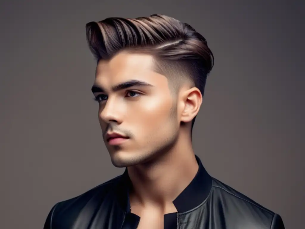 Peinado moderno para hombre con cabello corto