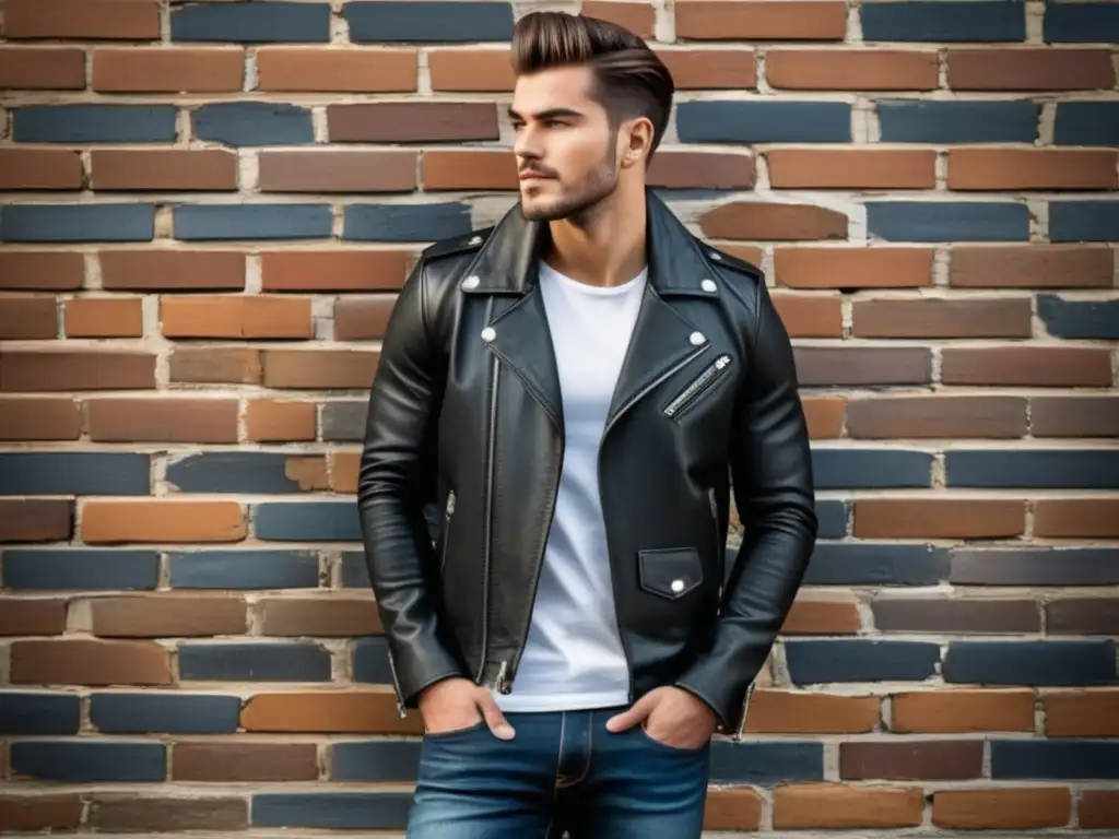 Joven con jeans ajustados y look moderno, consejos para elegir jeans masculinos juveniles perfectos