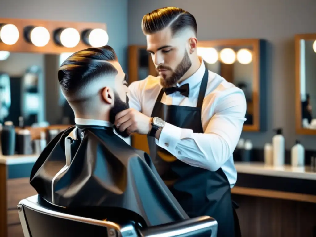 Peinado moderno para hombres con pelo corto, reflejando estilo y personalidad