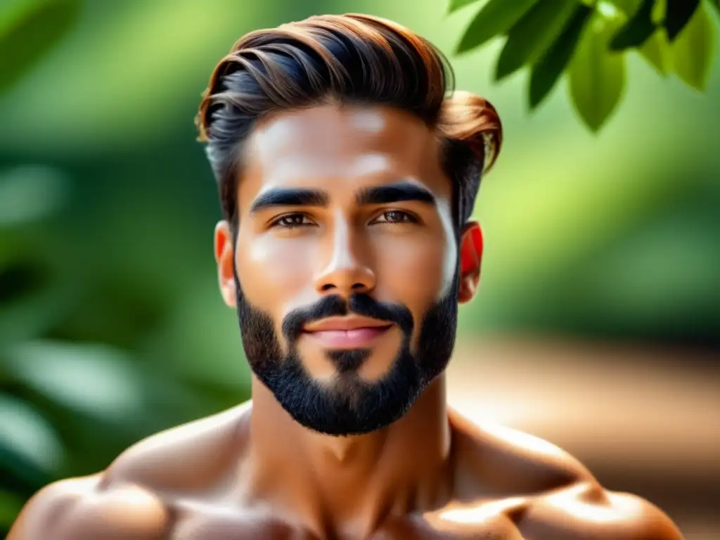 Joven con piel radiante y cabello bien cuidado, beneficios del cuidado personal masculino para salud y apariencia