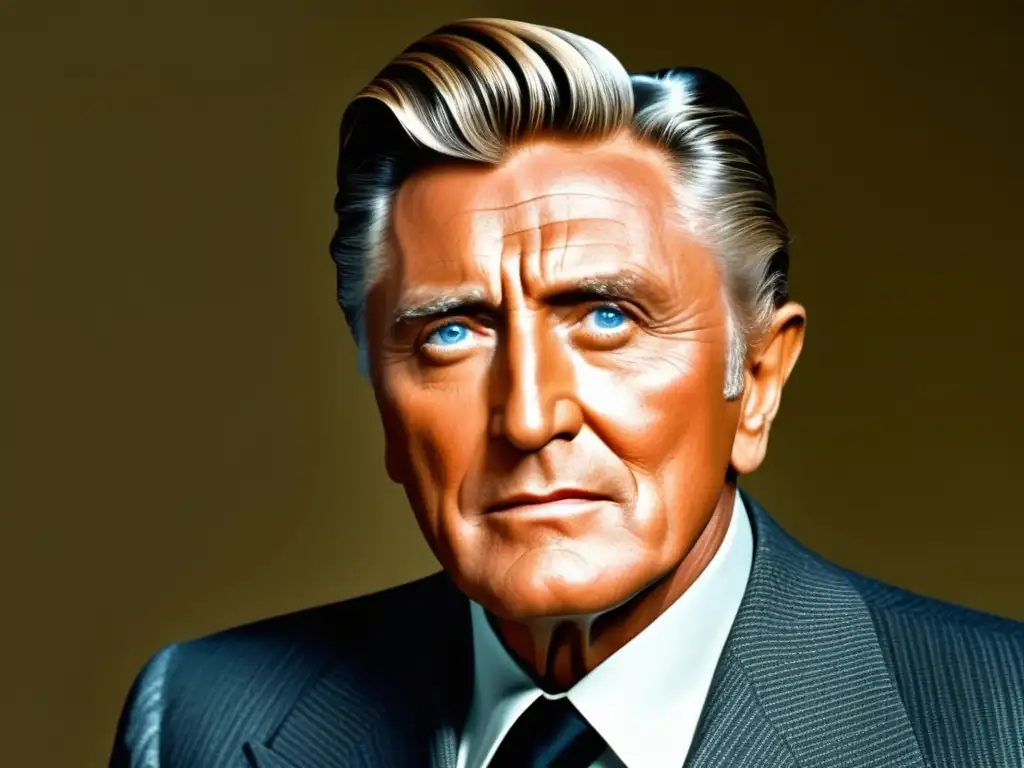 Kirk Douglas, estilo masculino clásico en su icónico peinado