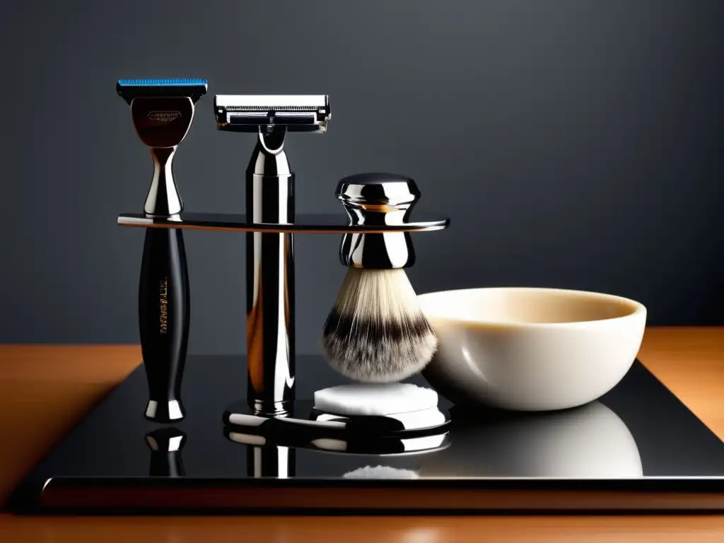 Shaving kit de lujo: navaja de afeitar, brocha y crema para un afeitado perfecto - Beneficios de la navaja de afeitar en la rutina de afeitado