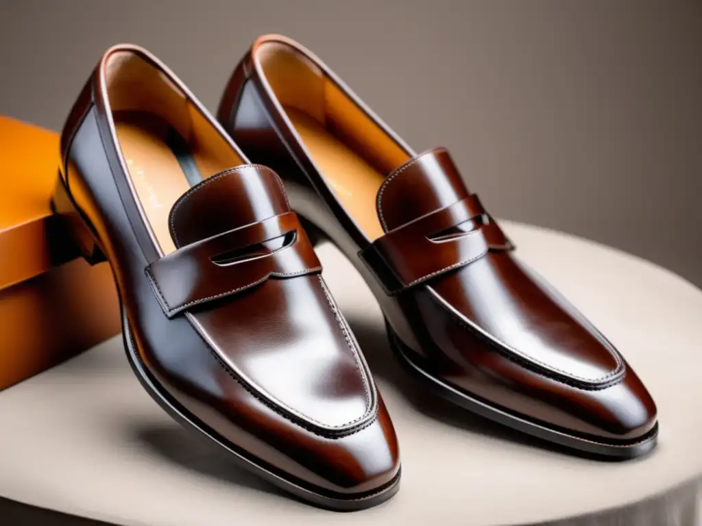 Tipos de loafers para hombres modernos, diseño sofisticado en cuero de alta calidad, color marrón profundo