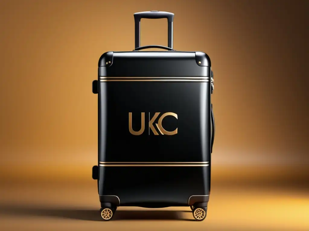 Elegante y personalizado set de equipaje masculino Consejos para personalizar equipaje masculino: maleta negra de alta calidad y diseño personalizado