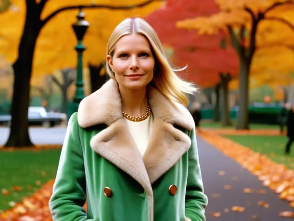 Escena icónica de Margot Tenenbaum en Central Park, NYC