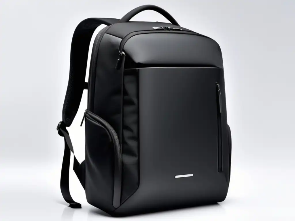Mochila urbana moderna y sofisticada Mostrando las mejores mochilas urbanas para viajeros: una imagen detallada de una mochila moderna, ergonómica y sofisticada