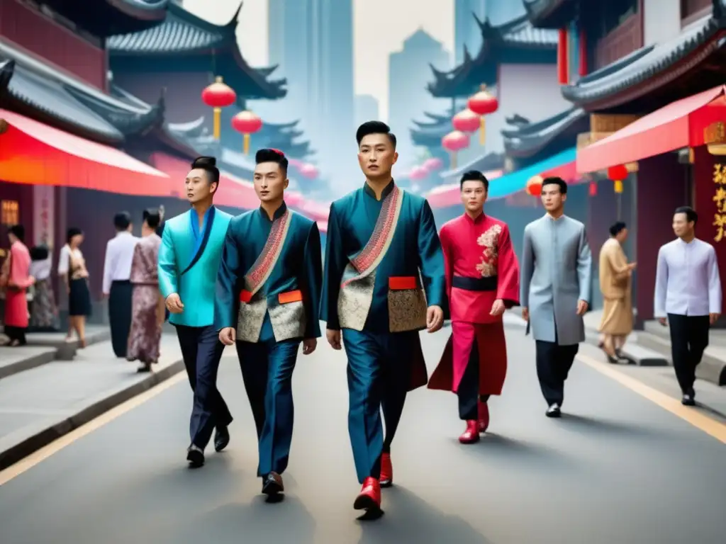 Moda masculina china: influencia asiática en la vibrante escena urbana