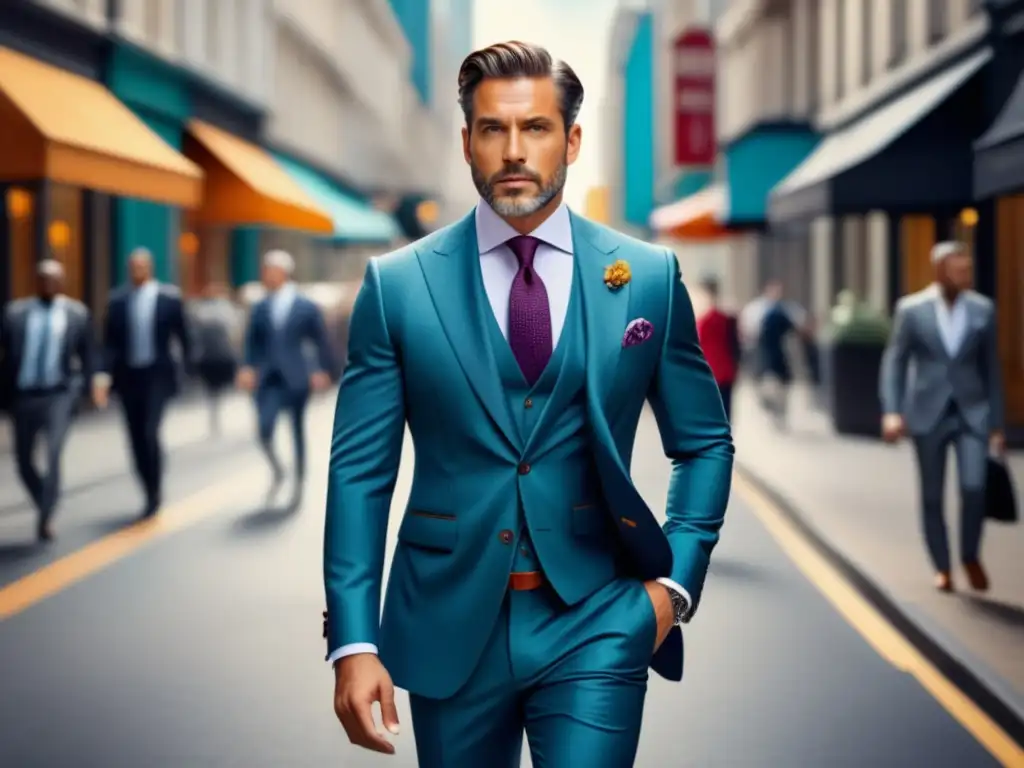 Moda masculina para superar presión social: hombre elegante en la ciudad