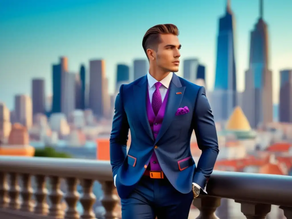 Influencia moda europea en América Latina: mezcla elegancia europea y estilo urbano latino en moda masculina