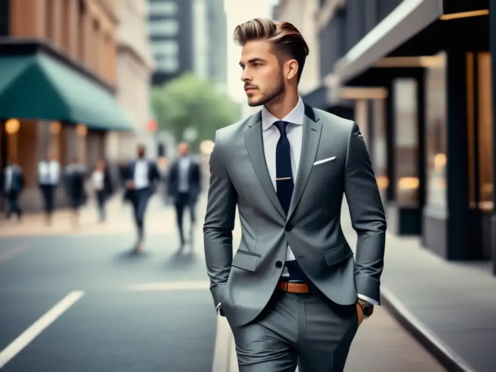 Hombre de moda en traje y zapatillas, beneficios del activewear en moda masculina