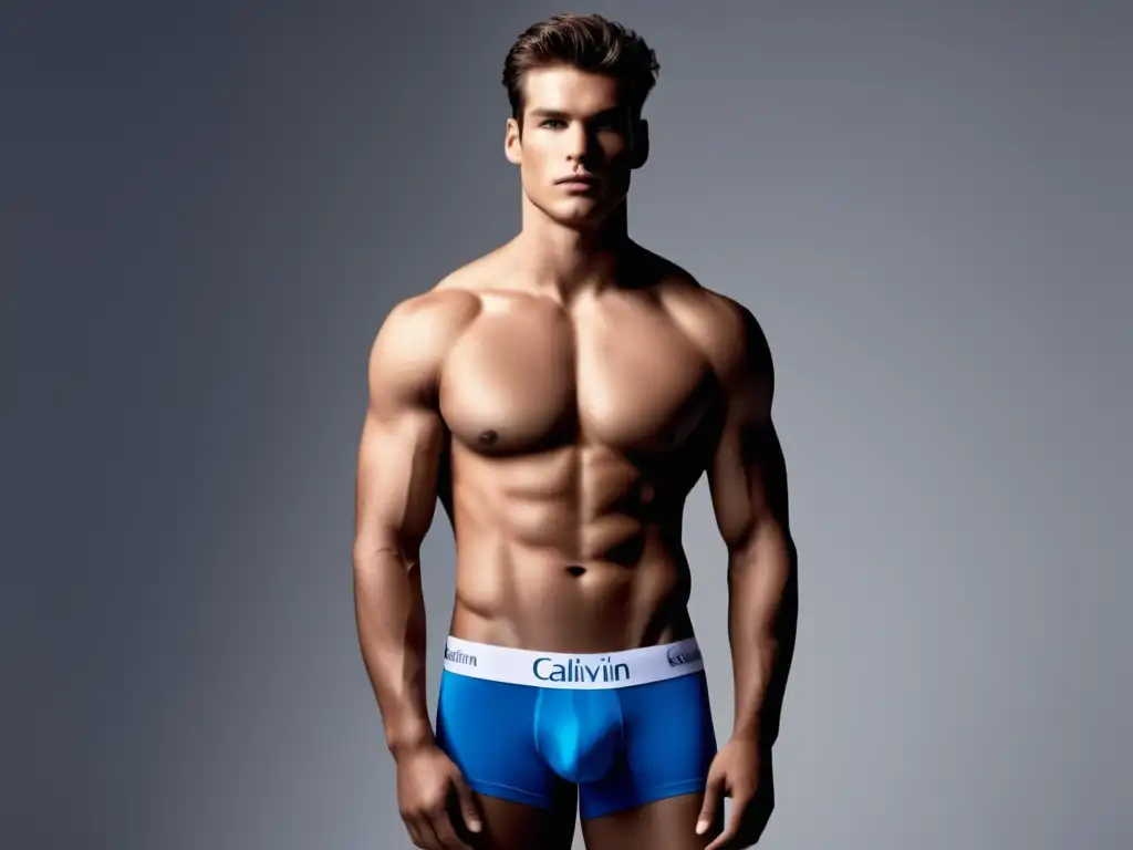 Modelo masculino con ropa interior Calvin Klein, tendencias moda interior masculina Calvin Klein