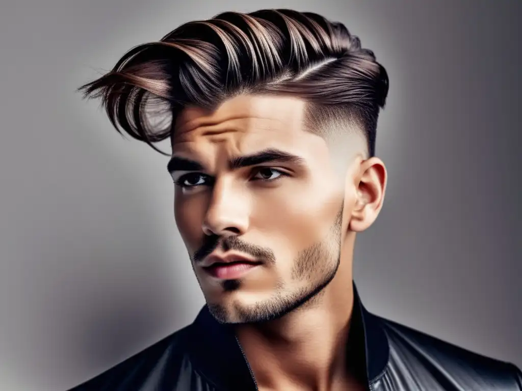 Modelo masculino con corte de pelo moderno - Cortes de pelo masculinos modernos