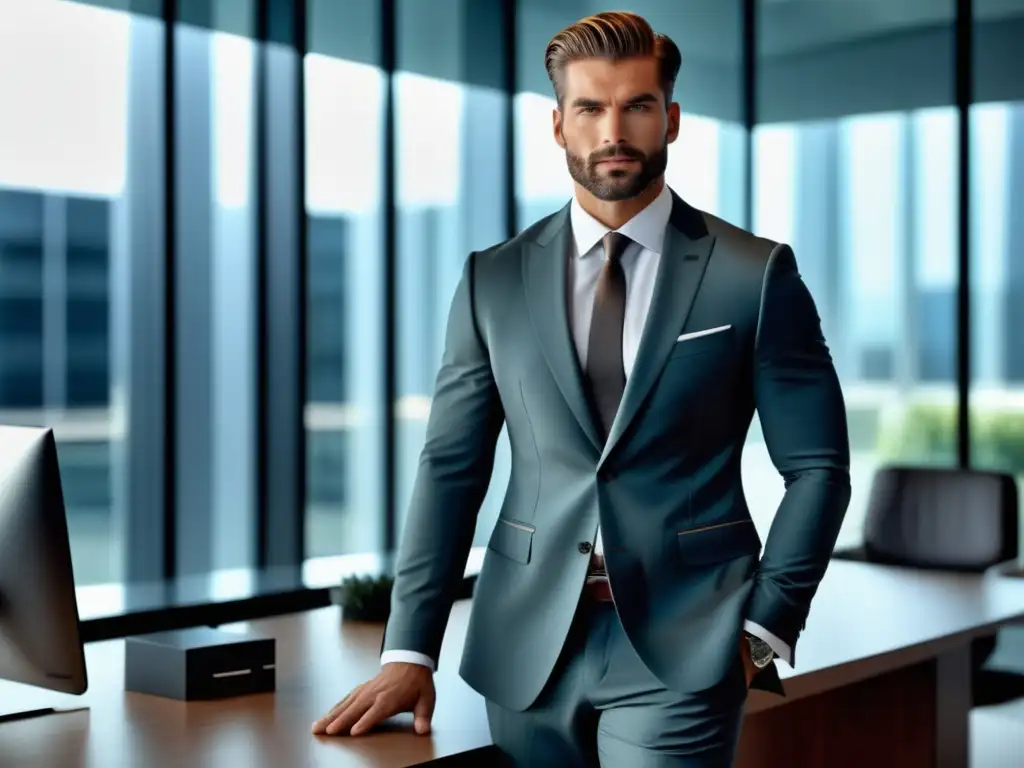 Ventajas del posicionamiento en cuidado masculino: modelo elegante, productos de calidad y confianza