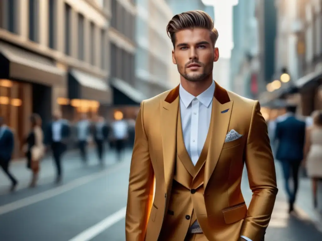 Tendencias globales estilo masculino en una ciudad vibrante