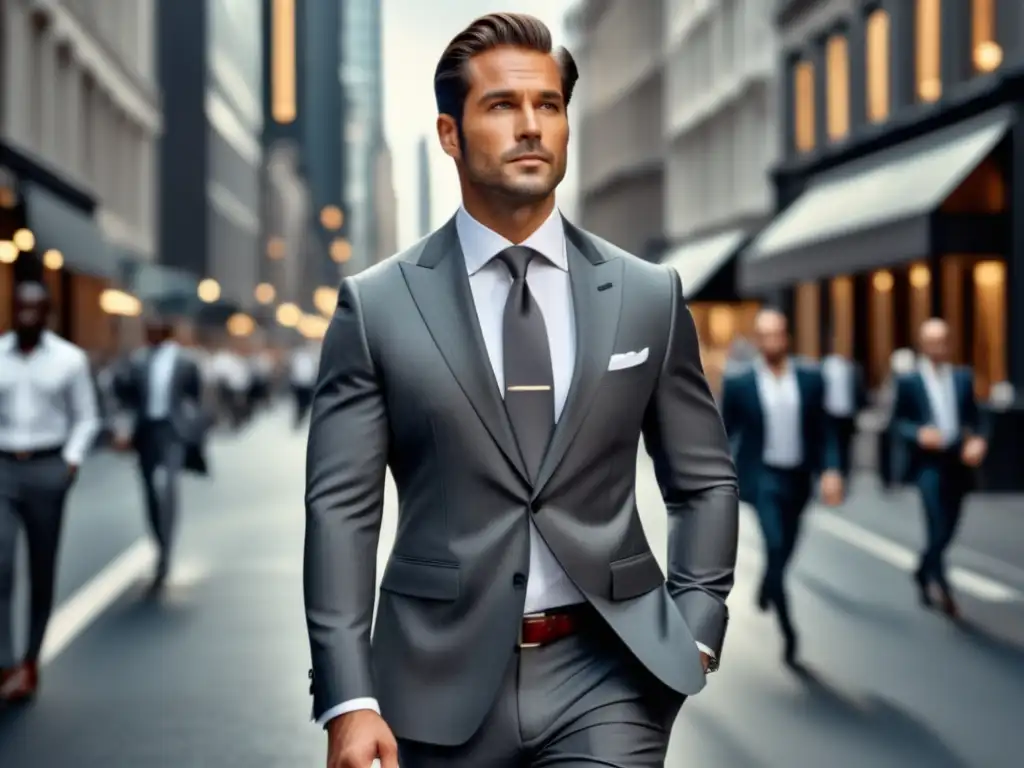 Hombre elegante con estilo y confianza en la ciudad - Crear estilo masculino autoestima