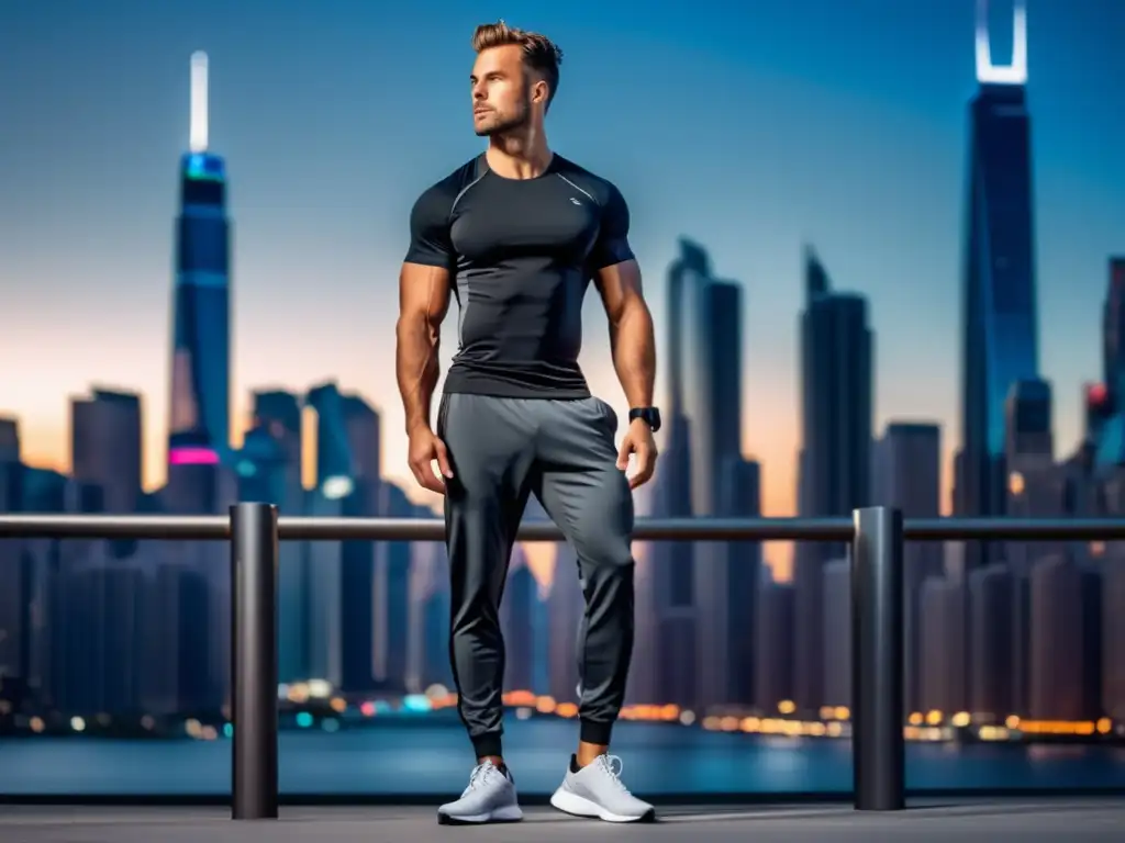 Hombre moderno en activewear: tendencias moda masculina Activewear contemporánea