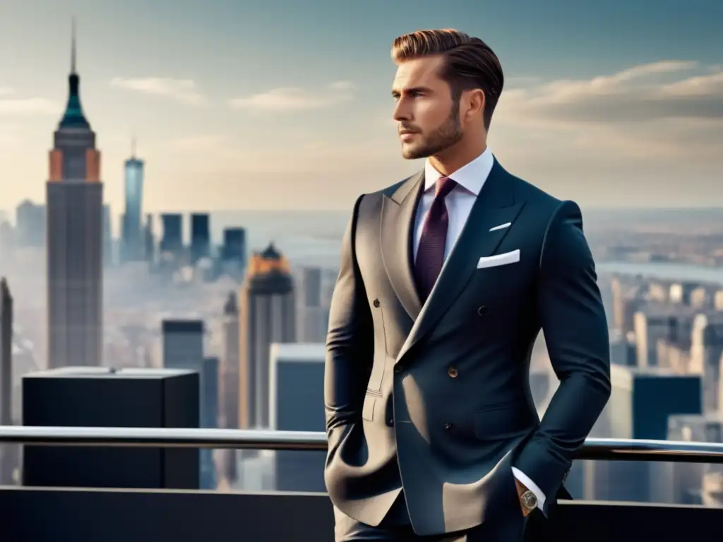 Hombre elegante destaca evolución traje masculino: comodidad y estilo