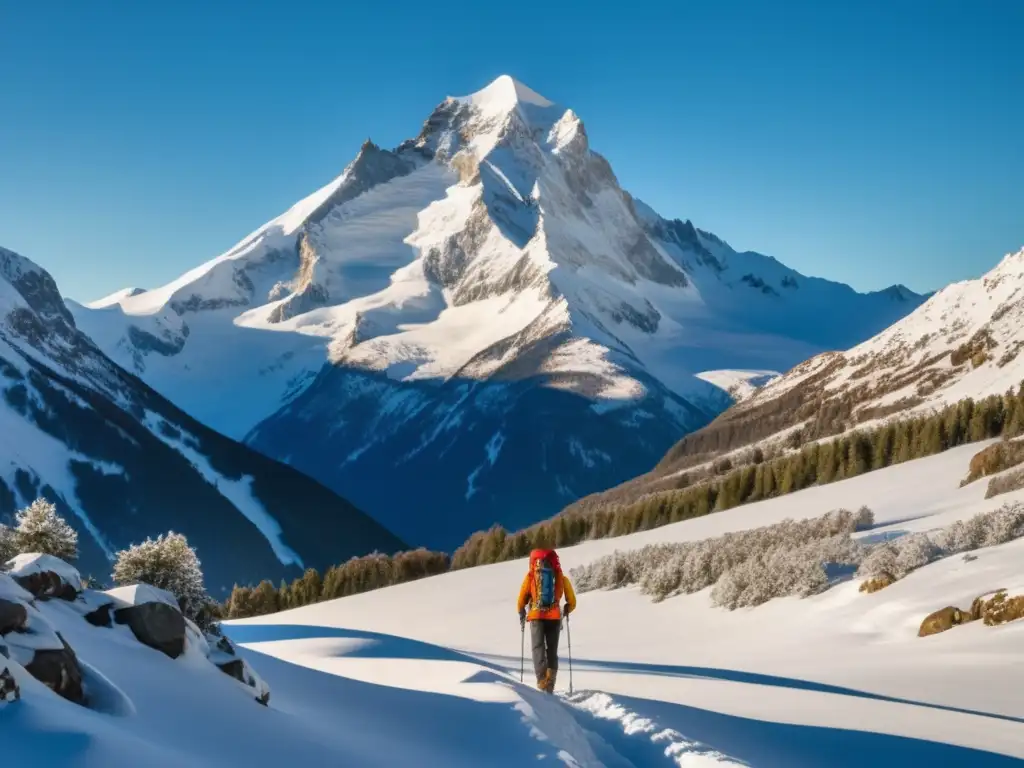 Equipamiento esencial hombre aventurero montaña