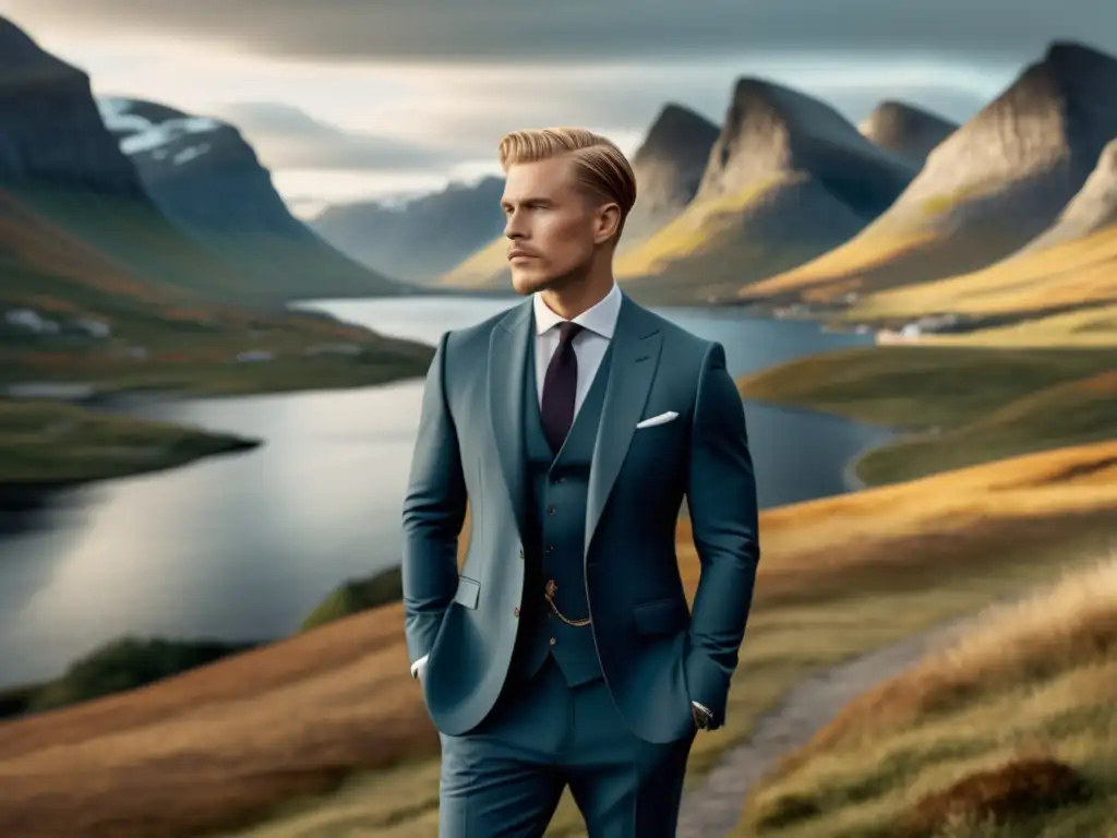 Tendencias moda masculina Escandinavia: Evolución estilística nórdica en paisajes impresionantes (110 caracteres)