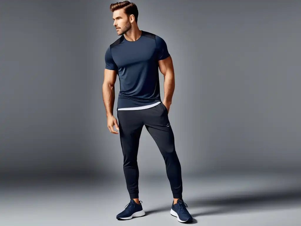 Beneficios activewear hombre: Outfit moderno y funcional resalta comodidad, flexibilidad y calidad