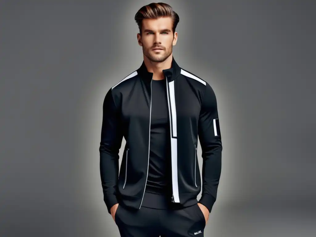 Hombre en ropa deportiva moderna y elegante - Activewear para hombres modernos