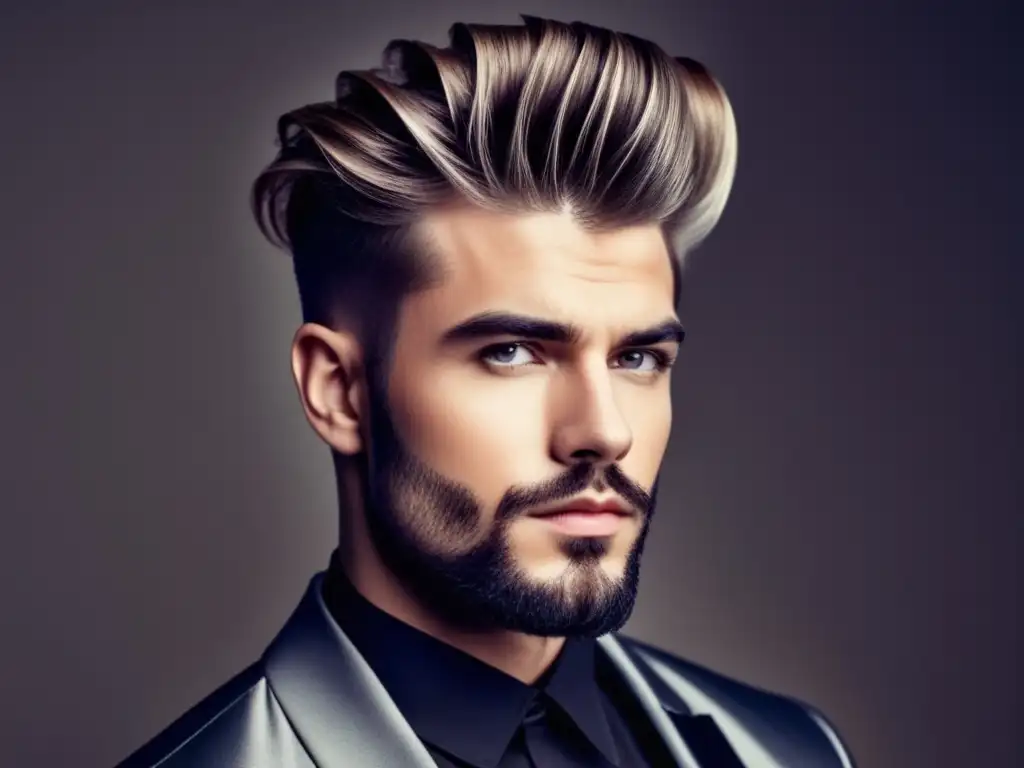 Peinado masculino cabello fino con volumen y estilo moderno