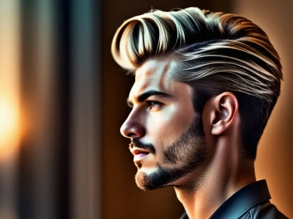 Corte de pelo hombre pelo grueso con estilo moderno