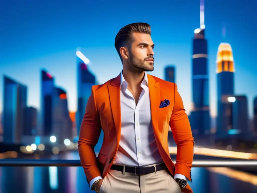 Profesional creativo masculino con estilo y tendencias de moda masculina para creativos digitales