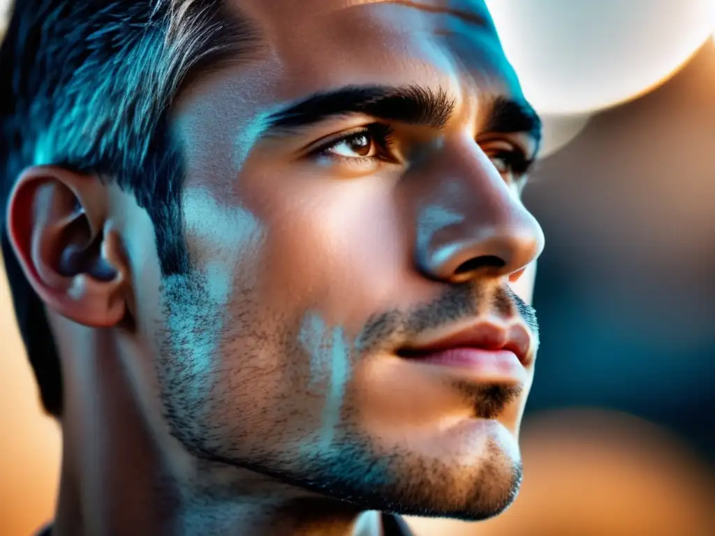 Beneficios productos naturales piel masculina: rostro radiante, hidratado y protegido