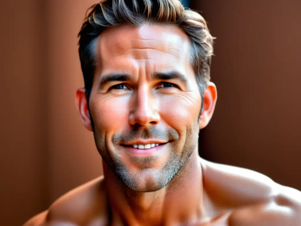 Rostro radiante estilo Ryan Reynolds con mascarilla hidratante