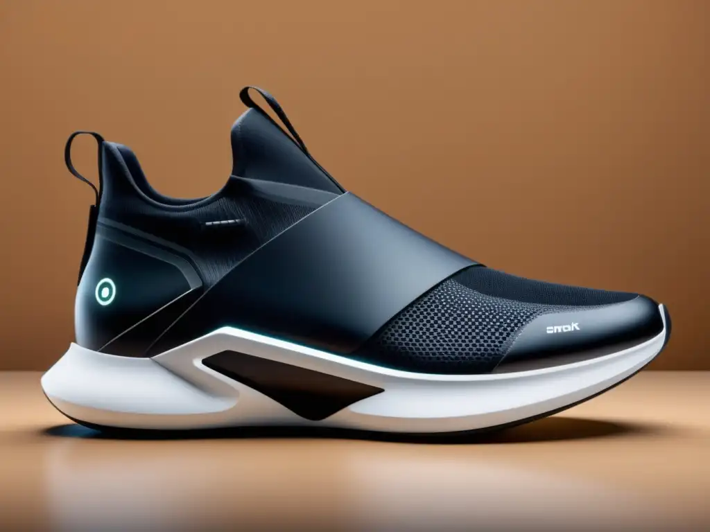 Zapatillas inteligentes para hombres con diseño futurista, tecnología de seguimiento y ajuste cómodo en ambiente urbano