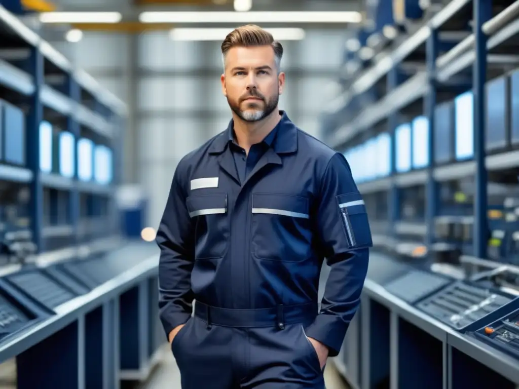 Tendencias moda masculina técnico operaciones en planta