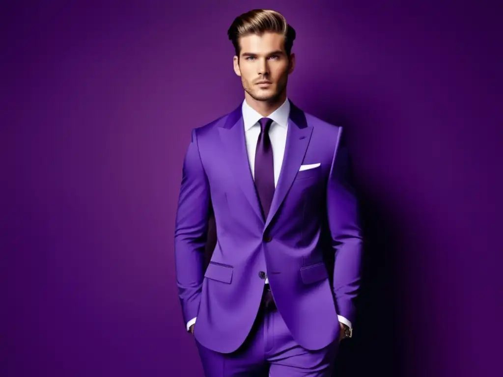 Moda masculina: Significado del color violeta, elegancia y estilo