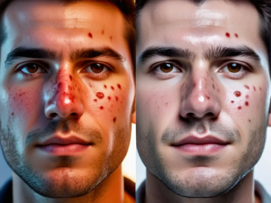 Transformación facial: Eliminar marcas de acné hombre