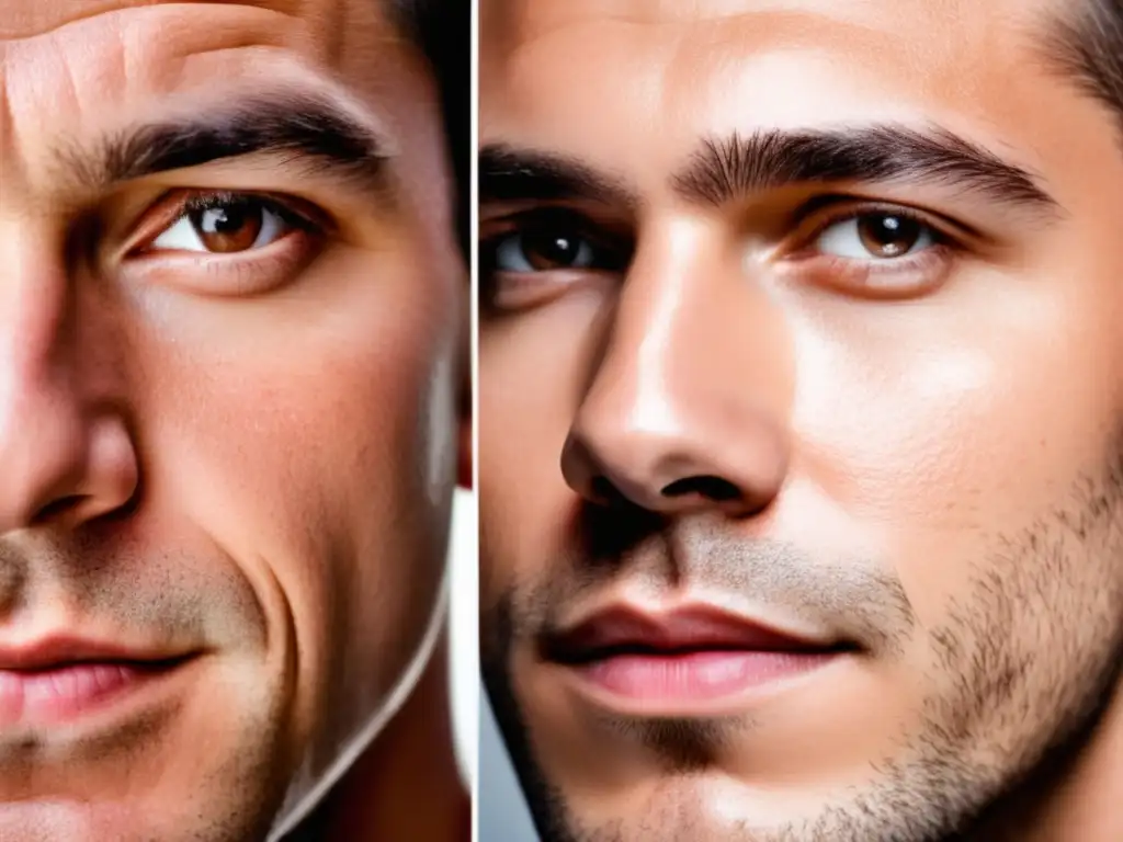 Mejora piel masculina: antes y después - Cómo suavizar textura con cuidado y exfoliación