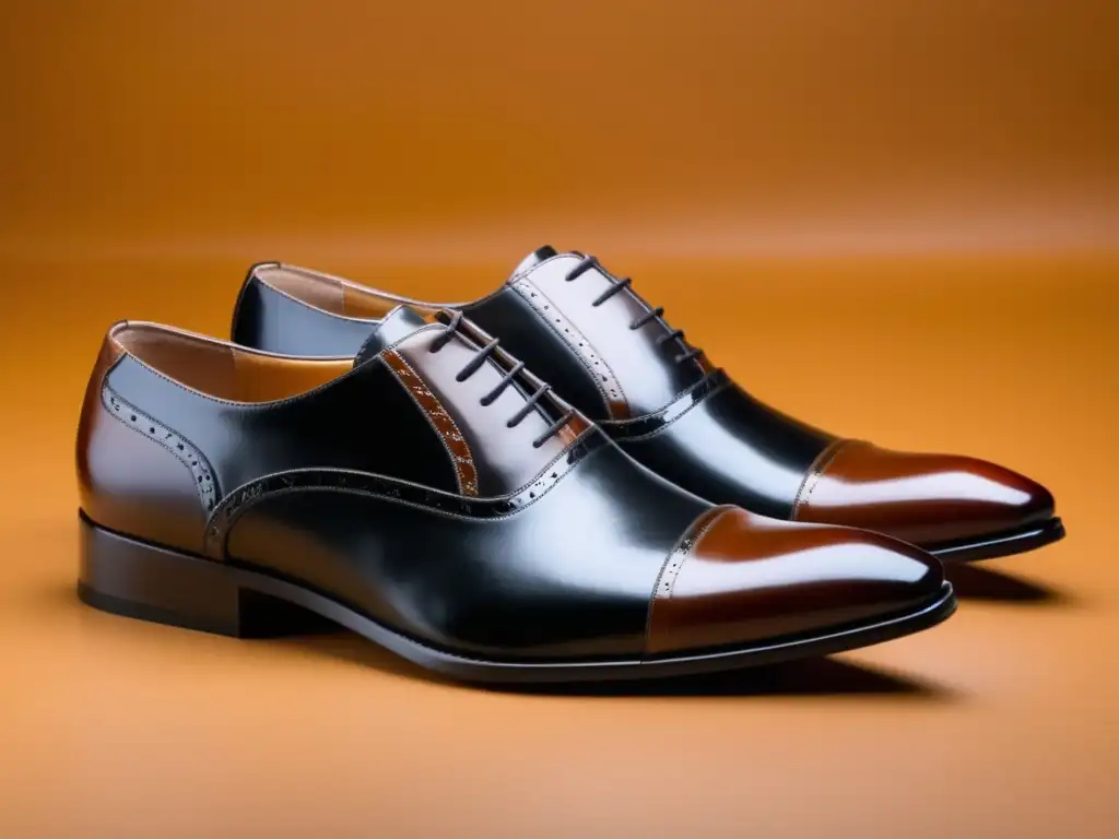 Zapatos de moda masculina juvenil en negro y marrón con detalles de alta calidad y elegancia